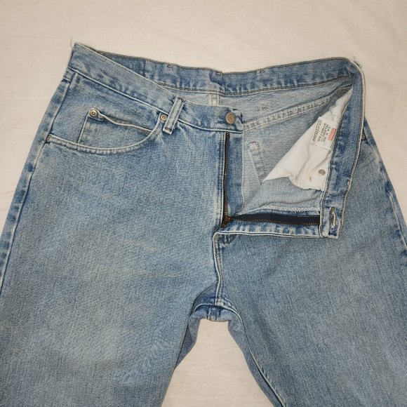 Vintage WRANGLER GORPCORE Festival Straight Leg Hi-Rise UNISEX Jeans Size 34X29 - Picture 12 of 16